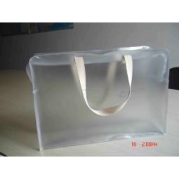 Großhandels kundengebundene Qualitäts-oem PVC-transparente Verpackungsbeutel mit Griff