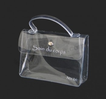 Atacado personalizado de alta qualidade PVC sacos de cosméticos sacos de presente saco de botão personalizado