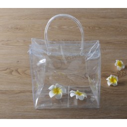 Wholesale Customized high quality Swimming Suit Waterproof Beach Pack Transparent PVC Washing Bag