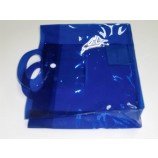 Wholesale Customized high quality Eco-Friendly Non-Toxic Promotional Blue PVC Handle Bag