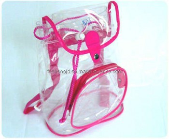 Customized high-end OEM Clear Cheap PVC Jelly Bag with Straps