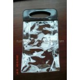 Customized high-end Eco-Friendly Clear Button PVC Hanger Bag