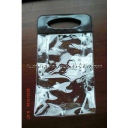 Customized high-end Eco-Friendly Clear Button PVC Hanger Bag