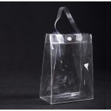 Customized high-end Sample Design Clear PVC Hand Bag Promotional Bag