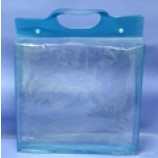 Customized high-end Eco-Friendly Clear PVC Packing Bag with Buuton and Hand