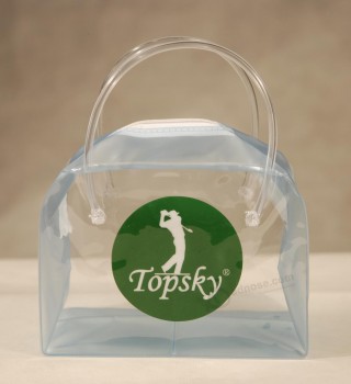 Alta personalizzato-Tote bag in Pvc trasparente con stampa fine per cosmetici