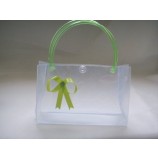 Customized high-end Clear PVC Plastic Bag with Handle