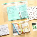 Customized high-end Environmental Protection Transparent PVC Waterproof Zipper Document Bag