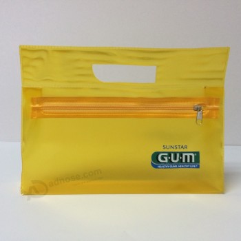 China Wholesale Customized high-end Colored PVC Zipper Bag with Handle