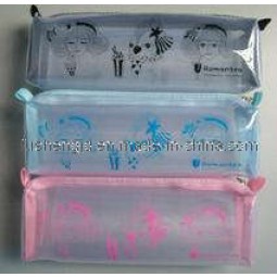 Personalizado alto-Fin de coser ecológico coser impresión de lápiz bolsa de Cloruro de polivinilo para niños