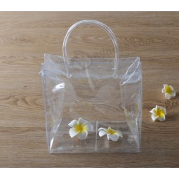 Customized high-end Eco-Friendly Clear Plastic PVC Hand Bag