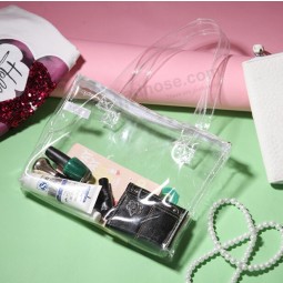 Customized high-end Thick Transparent PVC Portable Wash Bag