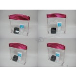 Customized high-end Heat Seal Printing Clear PVC Makeup Bag