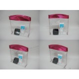 Customized high-end Eco-Friendly Clear Zipper PVC Cosmetic Bag