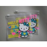 Customized high-end Clear Plasctic Stationery PVC Zipper Pouch