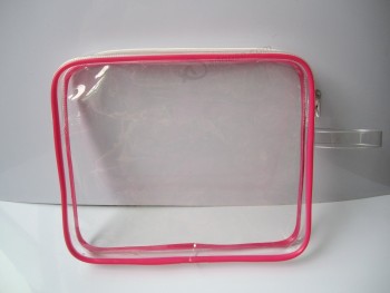 оптовые подгонянные высокие-конец travel set полезная прозрачная косметическая сумка из ПВХ
