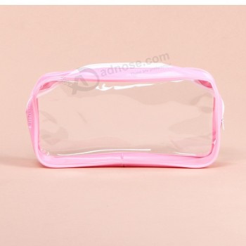 Embalaje de alta calidad del bolso cosmético del Cloruro de polivinilo claro personalizado para el cuidado de la piel