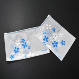 Customized high quality Clear Soft PVC Plastic Makeup/Cosmetic Tools Packaging Bags with Flap Cover