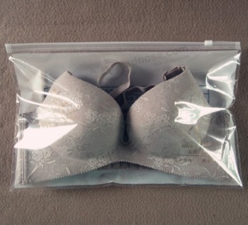 定制的高品质oem eco-友好的透明ziplock PVC文胸袋