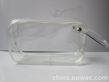 Wholesale Customized high-end Clear PVC Zipper Stand up Bag