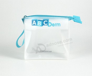 Al por mayor personalizado alto-Impresión final abc zipper Cloruro de polivinilo packing bag