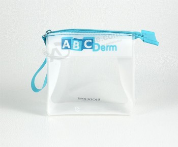 Groothandel op maat gemaakt hoog-Einde eco-vriEindeelijke frosted printing abc Pvc verpakking tas