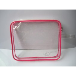 Wholesale Customized high-end Hot-Selling Transparent PVC Cosmetic Bag with Zipper