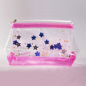 Wholesale Customized high-end Print Fashion Cute PVC Zipper Bag for Cosmetics