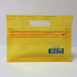 Wholesale Customized high quality Colored PVC Zipper Pouch with Handle