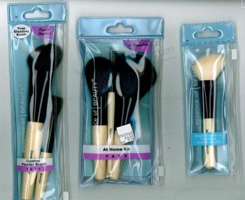 Wholesale Customized high quality Eco-Friendly OEM Plastic PVC Makeup Brush Bag