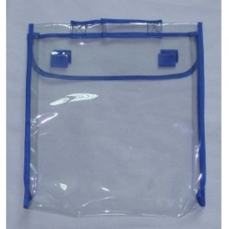 Wholesale Customized high quality Dongguan Manufacture Large Clear PVC Packaging Bag with Hook & Loop