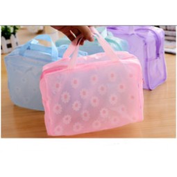 Wholesale Customized high quality OEM Fashion PVC Skin Care Handle Cosmetic Case Handbags