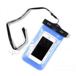 Wholesale Customized high quality Waterproof Pouch for Cell Phone, Mobile Waterproof PVC Bag with Neck Strap