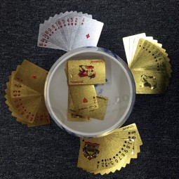银箔美元塑料扑克牌与自定义设计