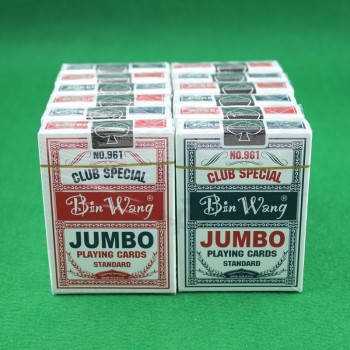Jumbo index cartes de jeux papier de casino en gros(Pas.961)