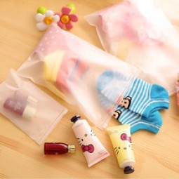 Wholesale Customized high quality OEM Low Price Frosted PVC Ziplock Bag for Packaging Socks