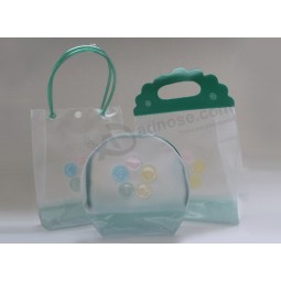 Customized high quality Eco-Friendly PVC Beauty Tote Skin Care Bag Handbags