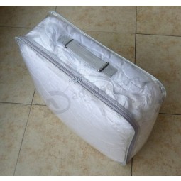 Venta caliente de alta calidad clara Cloruro de polivinilo ropa de cama edredón bolsa de bolsos.