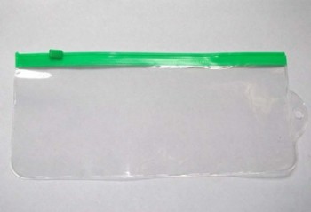Produtos quentes de alta qualidade personalizados limpar saco ziplock de PVC com Logotipotipo personalizado