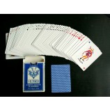 Cartões de pôquer de papel revestido de dollarama victoria personalizados com acabamento de linho