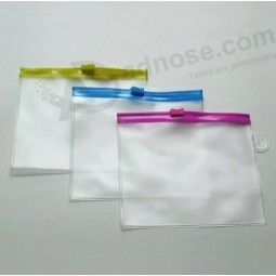Wholesale customized high-end Frosted Zipper Seal PVC Flat Pocket