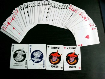 4 Jokers Malaysia Casino Paper Playing Cards/Cartas de póquer al por mayor