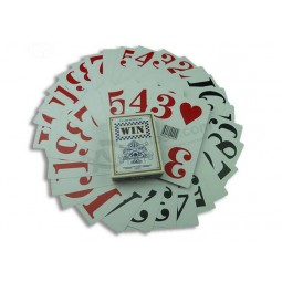 カジノのための卸売のバーコードペーパーポーカーカード