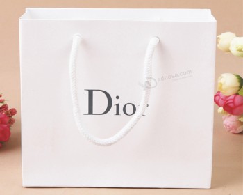 Bolsa de regalo de papel plegable impresa diseño personalizado con mango