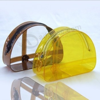 Wholesale customized high-end Colorful Semi-Round Cute Hand-Held PVC Bag