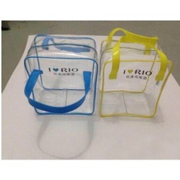 Wholesale customized high-end Large Capacity Transparent Transparent Hand-Held PVC Bag