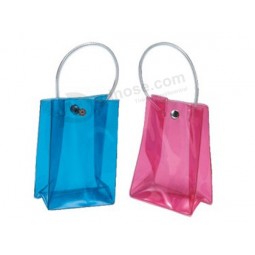 Wholesale customized high-end Color Transparent Waterproof PVC Button Bag