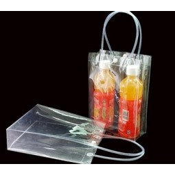 Wholesale customized high-end Transparent Matte Waterproof PVC Wash Bag Handbags