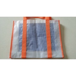 Wholesale customized high-end Grid Matte Waterproof PVC Bag