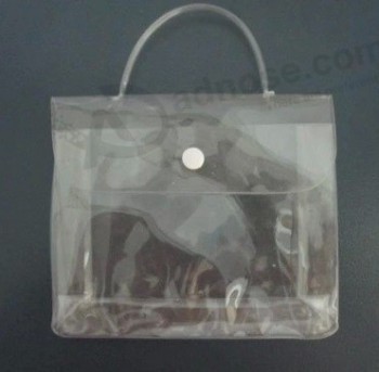 卸売カスタマイズ高-エンドスタイリッシュな透明な防水バッグのメッセンジャーバッグのハンドバッグ